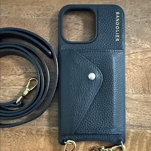 Bandolier Black iPhone 16 Pro Max Case with Strap